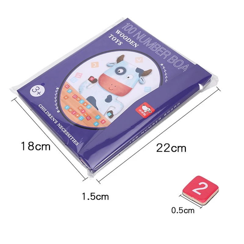 Montessori Magnetic Number Book Math Toy Count Board Games Arithmetic Learning Teaching Aid Early Educational Toy 1-100 For Kids educational toys board games math toys magnetic toys learning puzzle toys teaching aids toys learning board toy