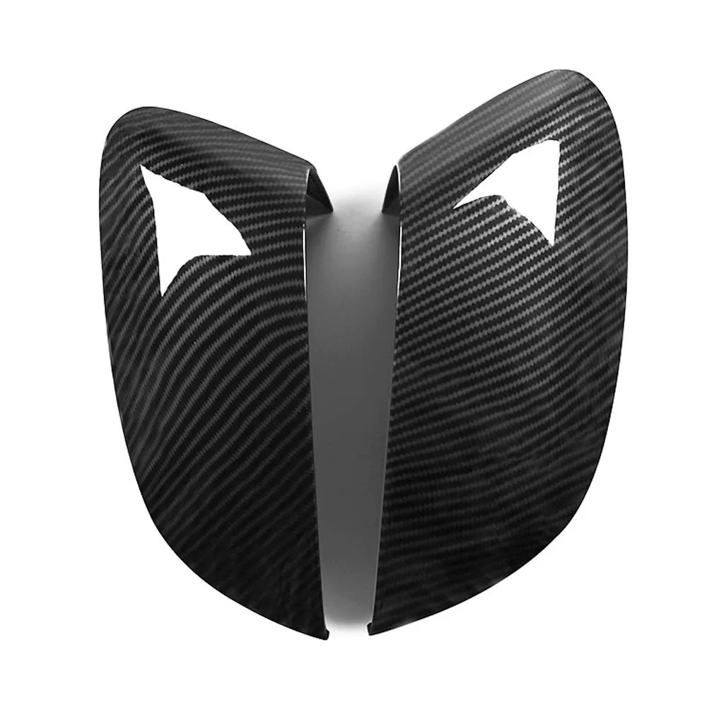 2 pcs Car Door Rear View Mirror Cover Mirror Cover for 2019-2020 BMW G20 3 Series Rear View Shell Casing Carbon Fiber Print