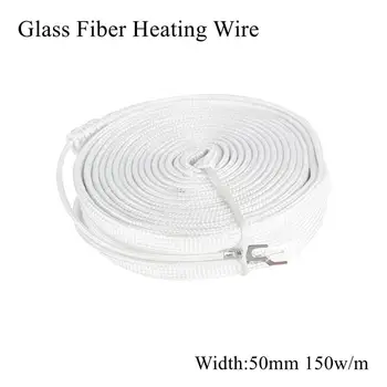 

50mm 12V 24V 36V 48V 110V 220V 380V Glass Fiber Heating Wire Flexible Insulation Electric Heated Cable Belt Heat Plate Band Mad