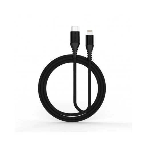 Кабель SwitchEasy Link Buddy Lightning to Type-C. Длина 1.5 м. Цвет черный