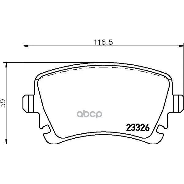 Колодки Тормозные Дисковые, Комплект Hella 8db355011531 HELLA арт. 8DB355011531