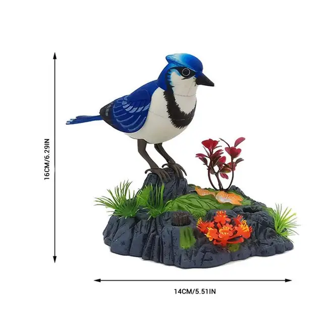 Electronic Talking Repeating Parrot Singing Chirping Bird With Motion Sensor Activation Pronunciation Kids Electric Animal Toy 2