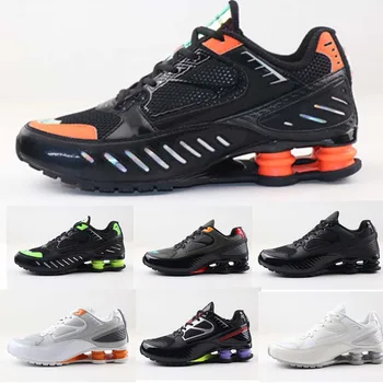 

2020 new Shox Enigma Black Hyper Crimson Men Running Shoes Black Cargo Khaki Black Lime Blast Sport Sneakers
