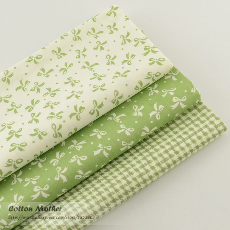 Booksew Telas De Algodon Para Patchwork 3 предмета 40 см x 50 бант в клетку 100% хлопок ткань толстая