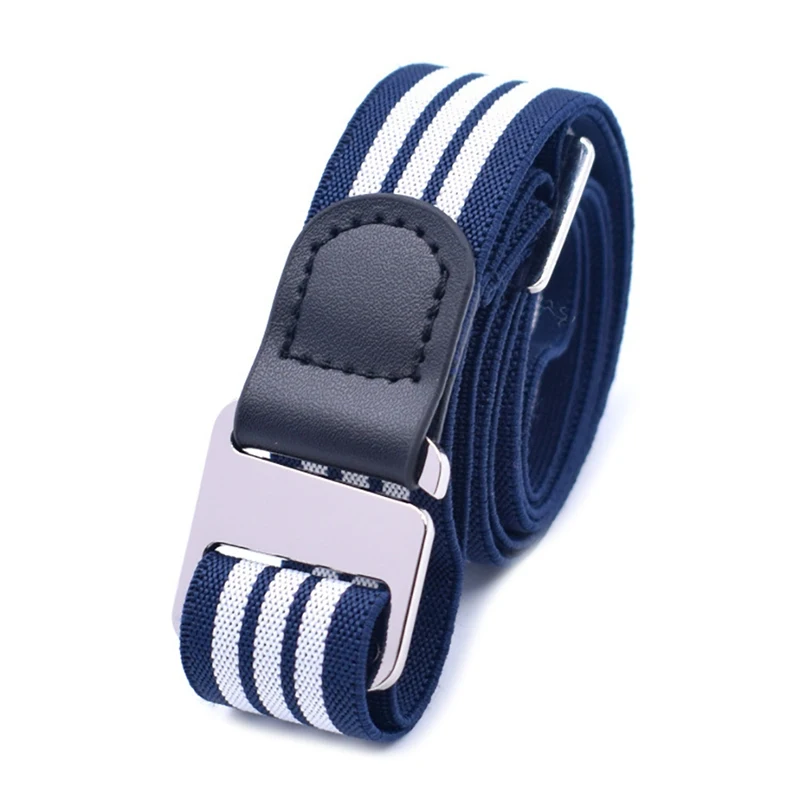 Multipurpose Adjustable Stretch Waist Belt For Pants Jeans Dresses Practical Unisex Fashion Flat Buckled Non-slip Shirts Strap