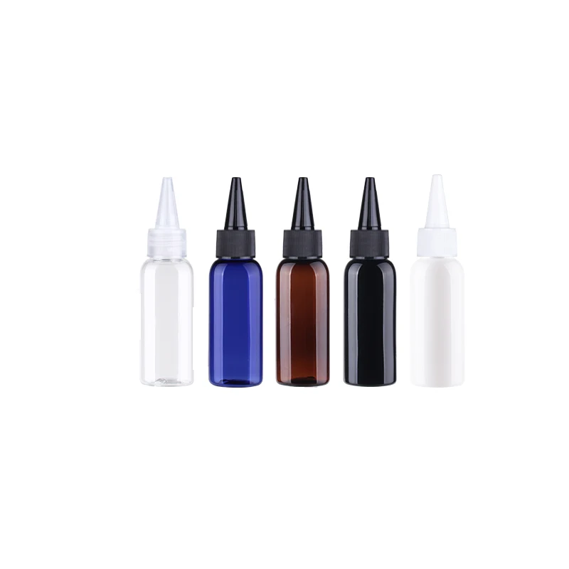 

100pcs 30ml Black Twist Cap Empty PET Plastic Bottle Containers 1oz Pointed Mouth Bottles,Lotion Cosmetic Bottle With Cap