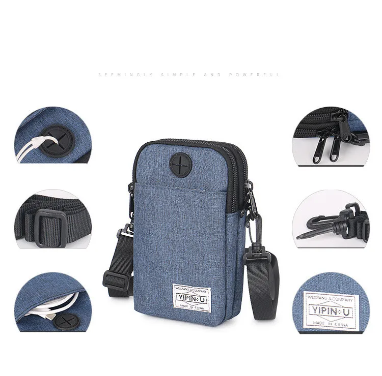 Women Oxford Passport Mobile Phone Bag Waterproof Storage Purse Outdoor Travel For Men&Women Mini Crossbody Bag PA06 (6)