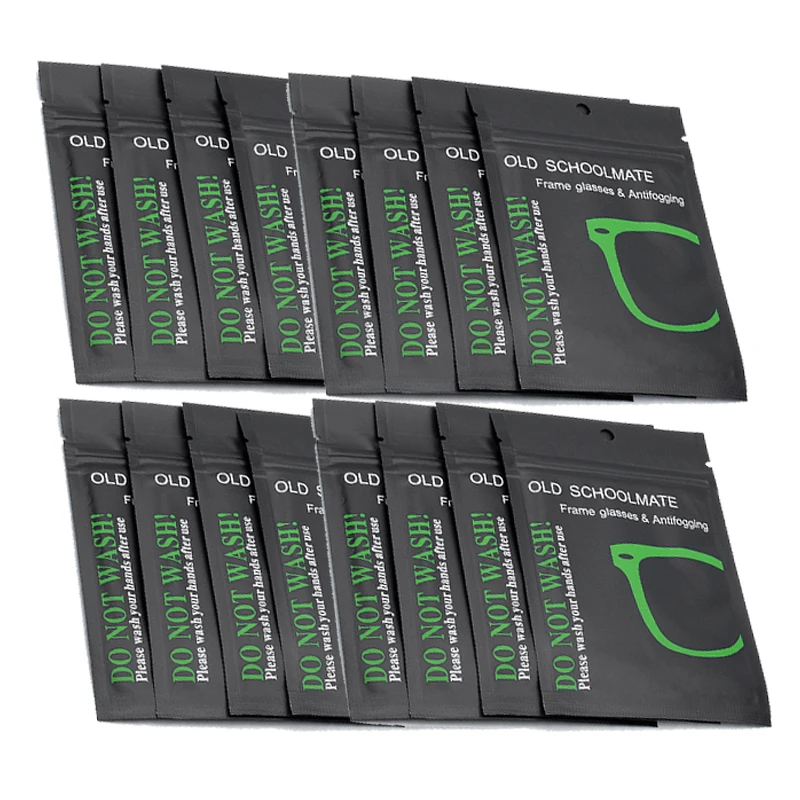 100Pcs Reusable Anti-Fog Wipes Glasses Pre-moistened Antifog Lens Cloth Defogger Eyeglass Wipe Prevent Fogging for Glasses