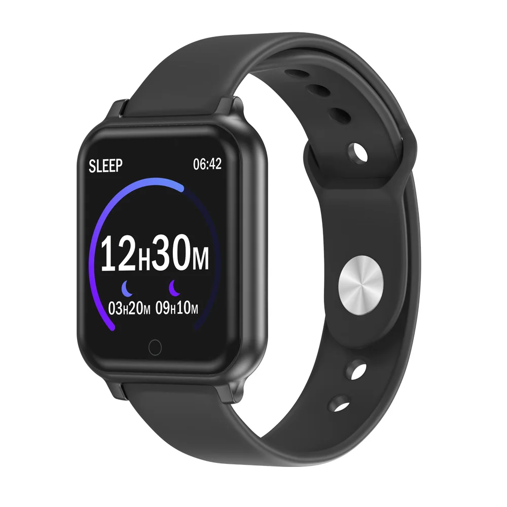 B58 Смарт-часы для мужчин и женщин, Смарт-часы с сердечным ритмом и артериальным давлением, женские наручные часы, фитнес-трекер, умный Браслет VS B57 F8 A5 F10 - Цвет: full black