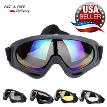 Ветрозащитные снегоходные лыжные снежные очки противотуманные зимние уличные спортивные лыжные сноубордические очки с регулируемыми ремешками
