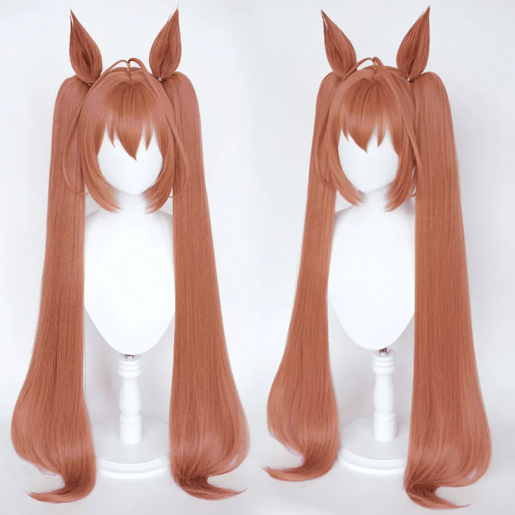 

Uma Musume Pretty Derby Daiwa Scarlet Cosplay Wig Long Hair Heat Resistant Synthetic Hair Party Wigs With Ear+tail