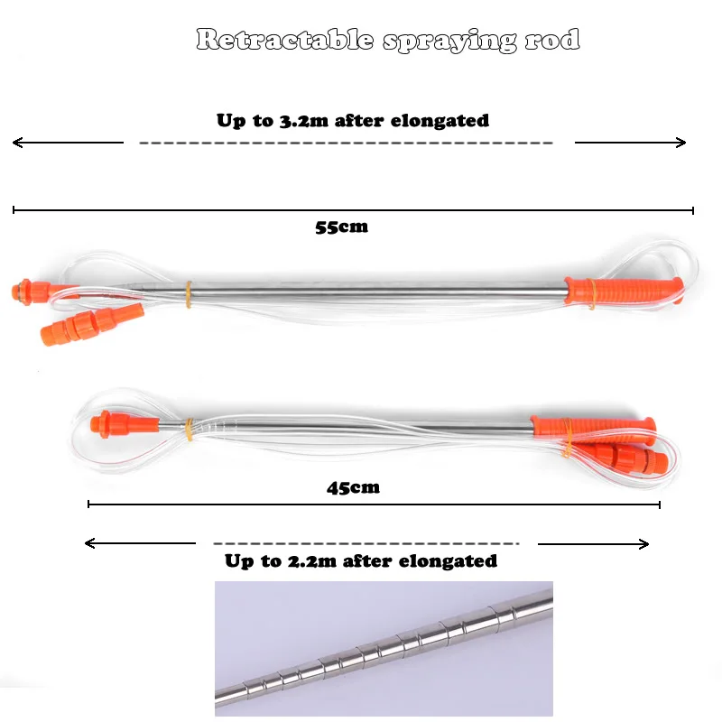 Retractable Spraying Rod