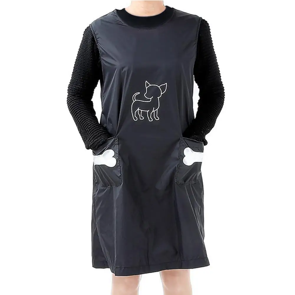 

Pet Grooming Clothes Cat Dog Bathing Shop Clothes Beautician Overalls Anti-Stick Hair Multi-functional Waterproof Apron