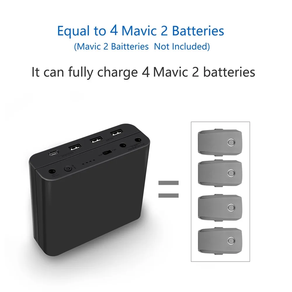 48000 мАч емкость Pow er банк батарея зарядное устройство с ДУ для DJI Mavic 2/Mavic Pro/Mavic Air/Spark Дрон