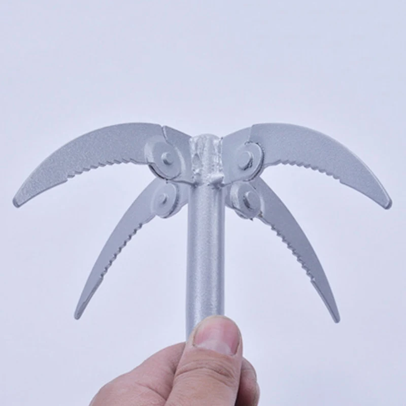 

Multifunctional Hook Rock Claw Fishing Gear Folding Boats Anchor Grappling Hook Survival Claw For Outdoor Camping Hiking
