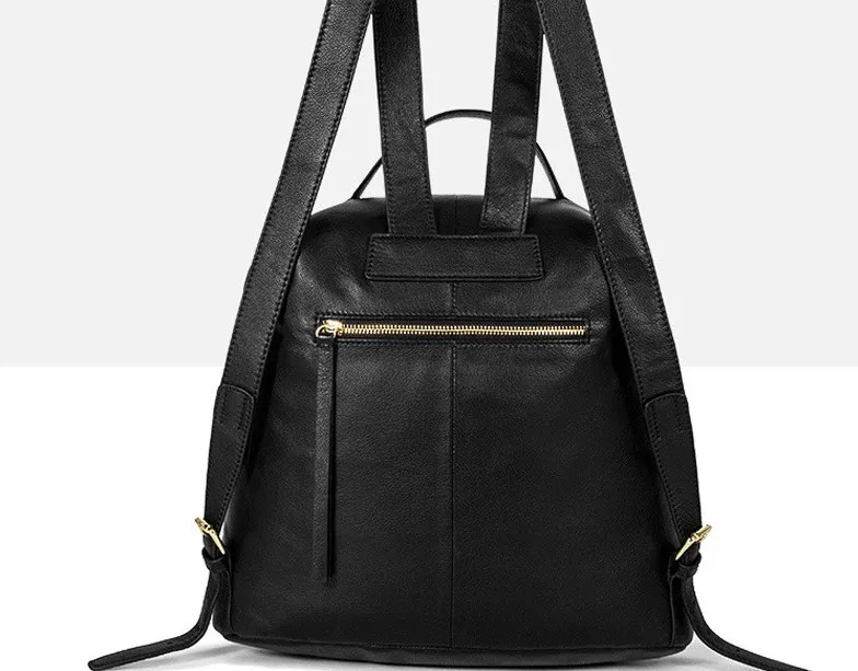 US $100.00 100 cow leather women small backpack casual school bags