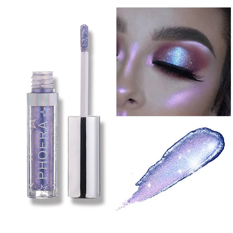 Glitter Eyeshadow Waterproof Liquid Shimmer Long Lasting Metallic Pigments Shine Metals Glitter and Glow Eye Shadow Stickers