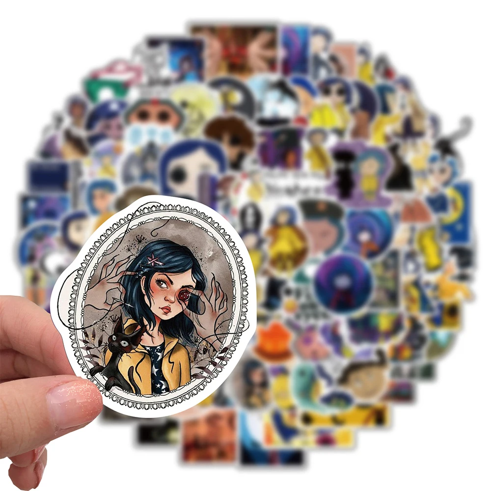 10/30/50/100PCS Movie Coraline & the Secret Door Stickers Car Motorcycle Luggage Guitar Waterproof Graffiti Cartoon Sticker Toy