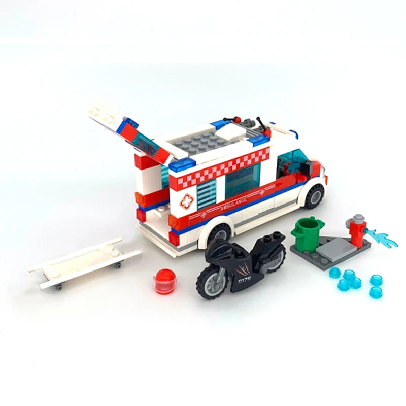 DIE CAST Krankenhaus mit Krankenwagen Build-N-Play 