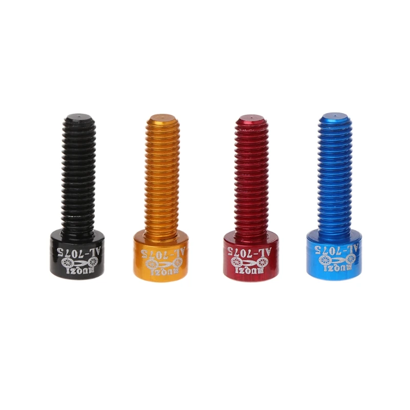 cheap 4pcs bag M5x17mm Bicycle Handlebar Stem Screw Aluminum Alloy Bolt Fixed Gear MTB