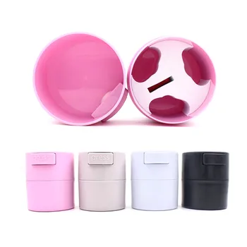 

2020 New matte eyelash glue storage tank container rubber rack activated carbon sealed storage Jar Container
