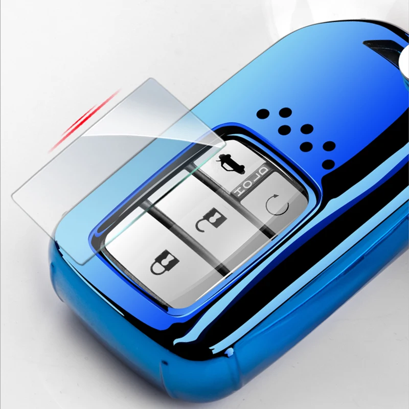 Portachiavi con custodia completa per chiave a distanza per auto in TPU per Honda Accord Civic CR-V XR-V MK10 Spirior Pilot Fit City Freed Jade Key Protect - H8c89e749bde84f77bbd5b3d42963798dY