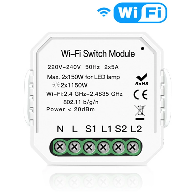 1 * умный светильник 2 комплекта способа Wifi переключатель Diy автоматический