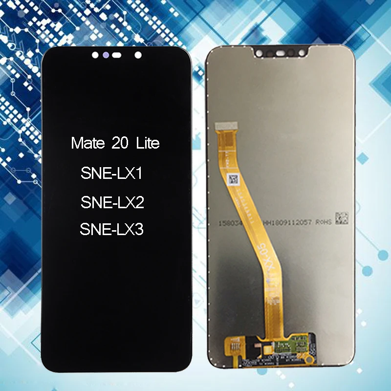 ЖК-дисплей с сенсорной панелью для Huawei Mate 20 Lite SNE LX1 LX3 дигитайзер экрана в сборе |