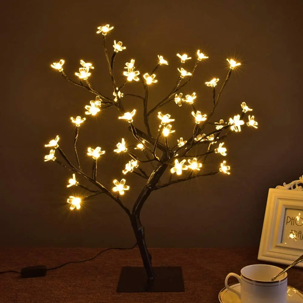 blossom árvore luz candeeiros de mesa luz