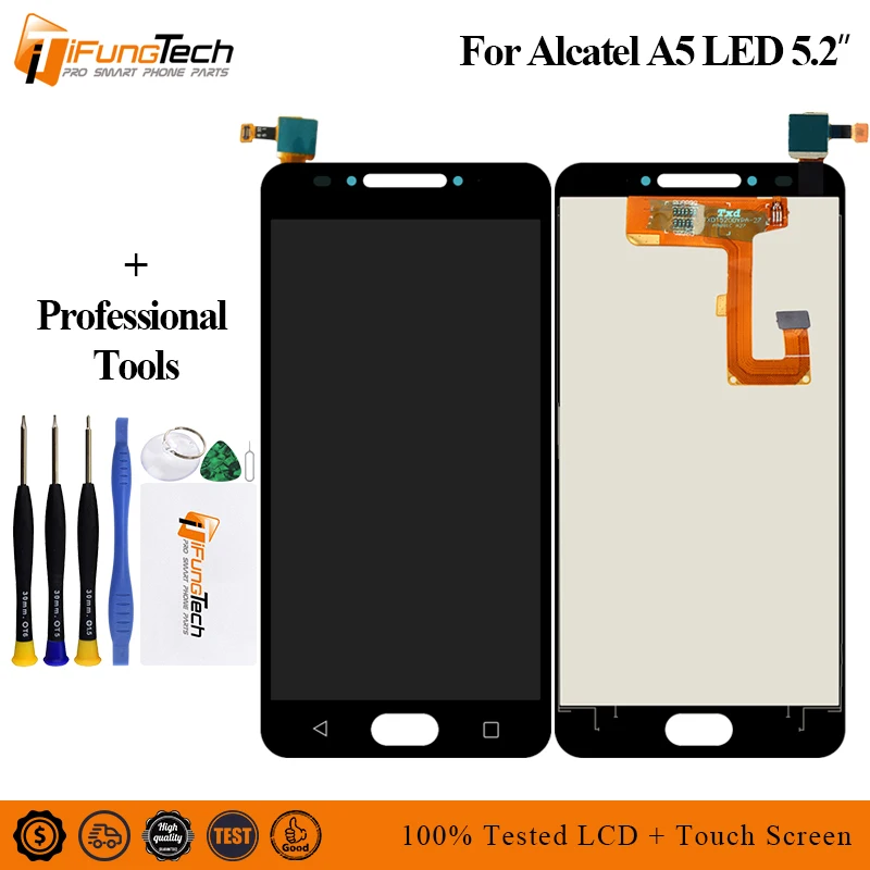 Для Alcatel A5 LED LCD 5085 5085Y 5085D ЖК-дисплей сенсорный экран сборка сенсорная панель