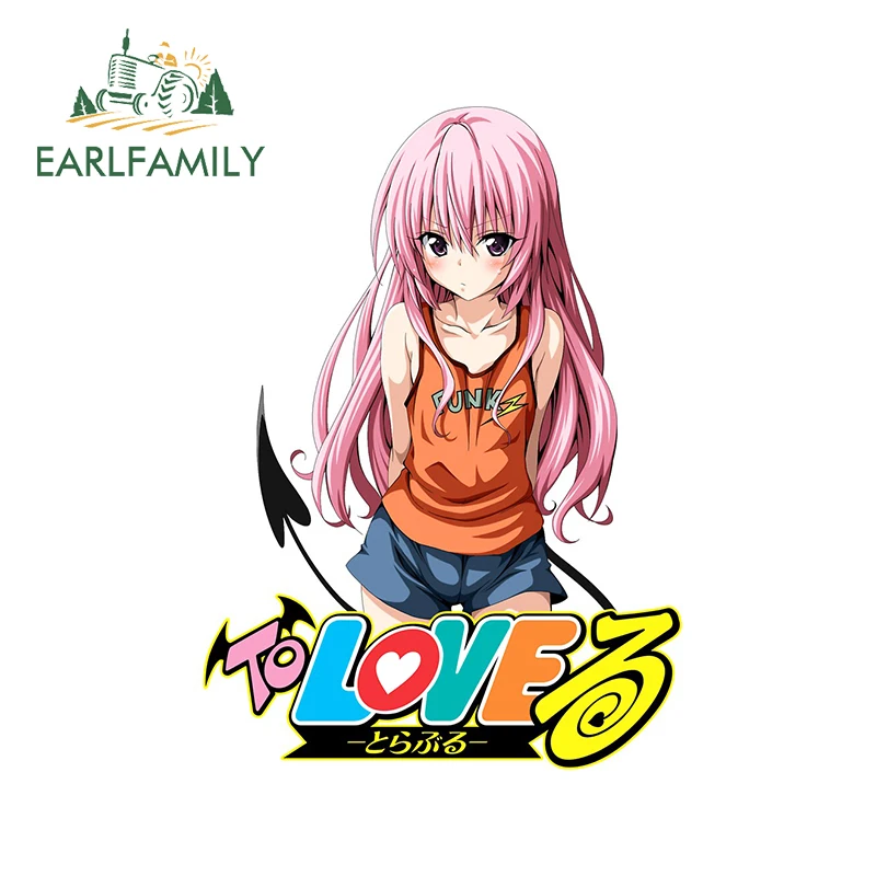 

EARLFAMILY 13 см x 9,7 см для To Love Ru автомобильные наклейки Lala Satalin Deviluke милые аниме виниловые наклейки с индивидуальным принтом