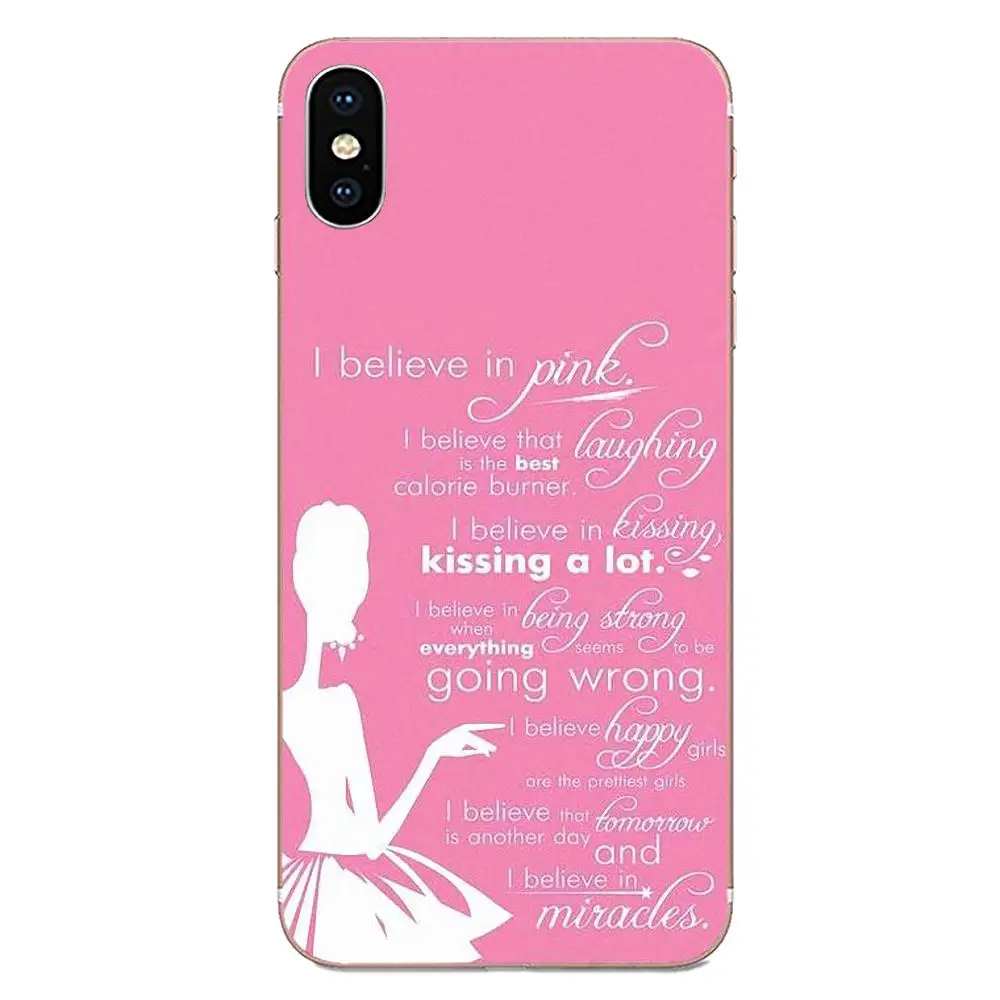 Чехол из ТПУ с рисунком Одри Хепберн I Believe In Pink для Huawei Honor Mate Nova Note 20 20s 30 5 5I 5T 6 7I 7C 8A