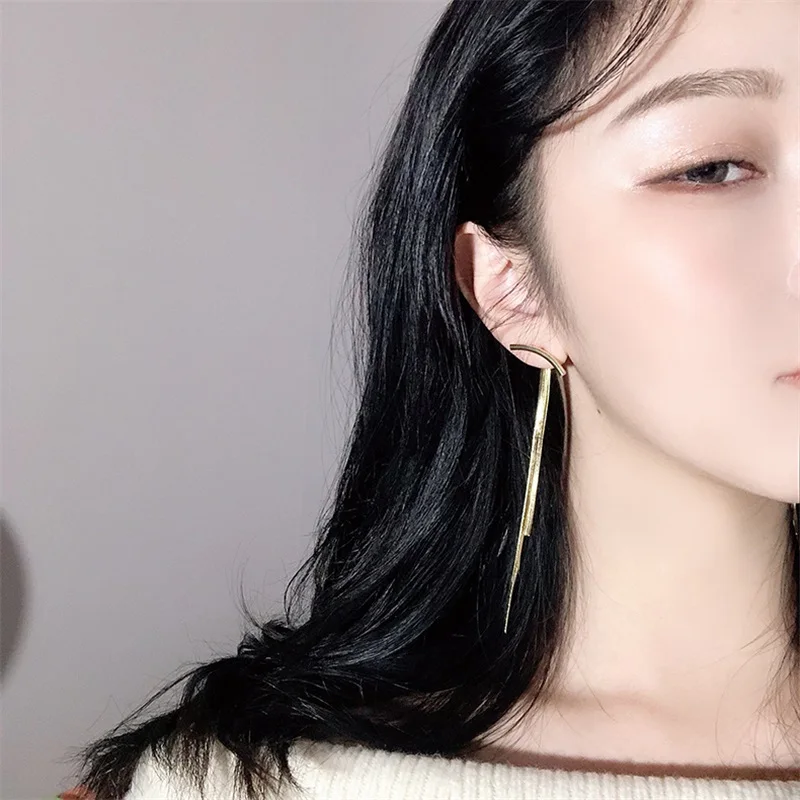 Богемные модные изысканные преувеличенные изогнутые длинные металлическая