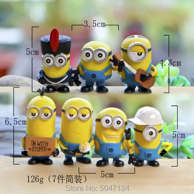 C 7pcs Minions Детский подарок 3D игрушки "Миньоны" Мультяшные магниты для холодильников наклейка s милое украшение для дома размещение сообщения холодильник магнитный Сувенир Декоративная наклейка - Цвет: C 7pcs Minions