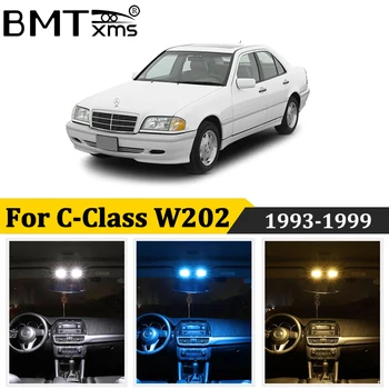 

BMTxms 13Pcs Car LED Interior Map Dome Light Kit Canbus For Mercedes Benz C Class W202 S202 Sedan Estate Auto Lamp