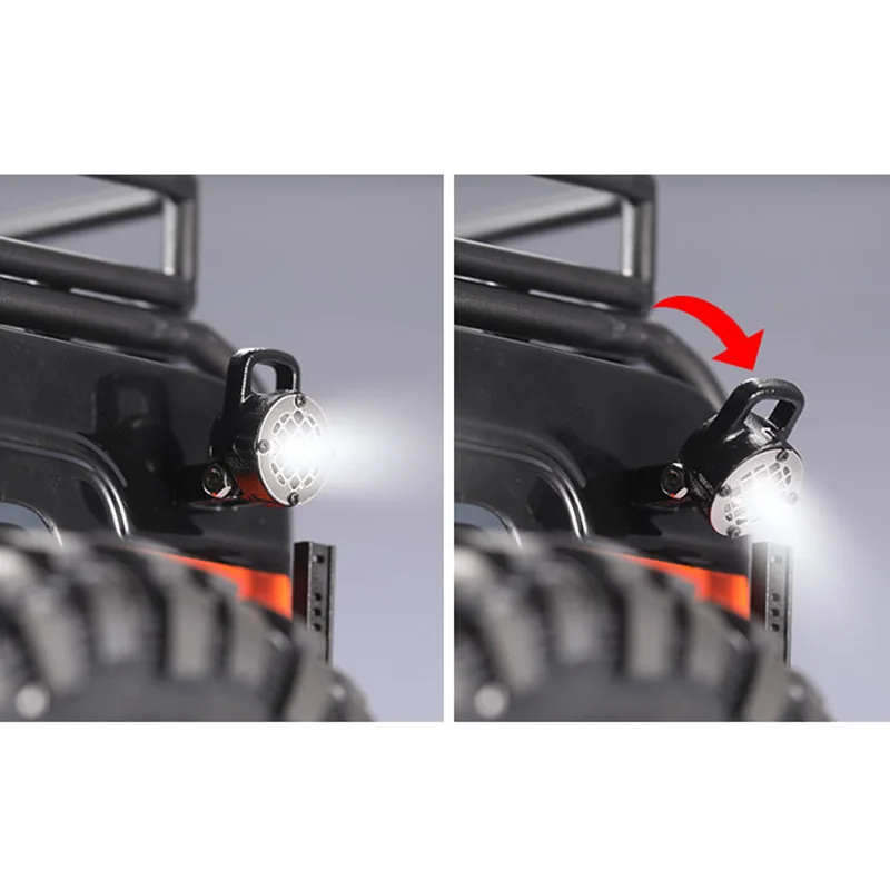 ​1Pcs LED Light Lamp Spotlight Taillight for 1/10 Traxxas TRX4 Defender Ford Bronco Axial SCX10 90046 RC Crawler Car Parts