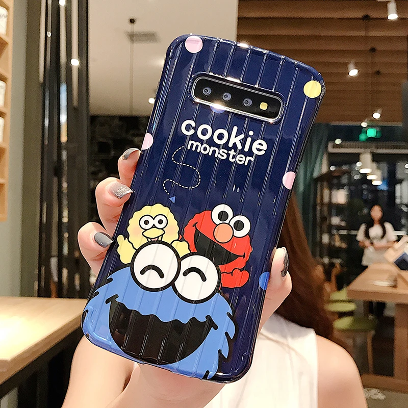 YHBBCASES Мультяшные забавные печенья мягкий чехол для samsung Galaxy S10 Plus S8 S9 3D stria багажный Дизайн чехол для samsung Note 10 8 9