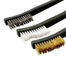 3 шт. Набор щеток для проволоки стальная металлическая латунная нейлоновая Чистящая Щетка для удаления ржавчины металлическая Чистящая щётка