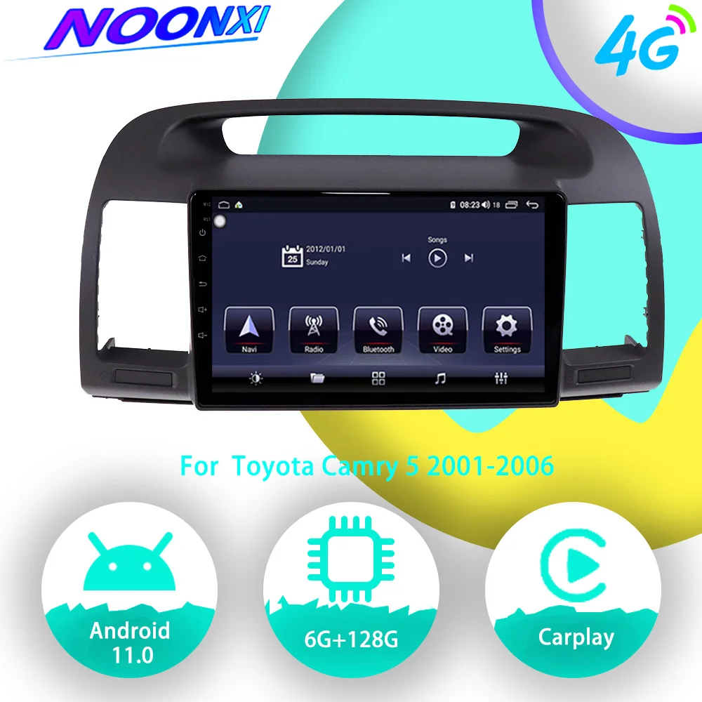 

Android 11 128G Car Radio Multimedia Player For Toyota Camry 5 2001-2006 GPS Navigation Auto Video Audio Stereo 2Din HeadUnit
