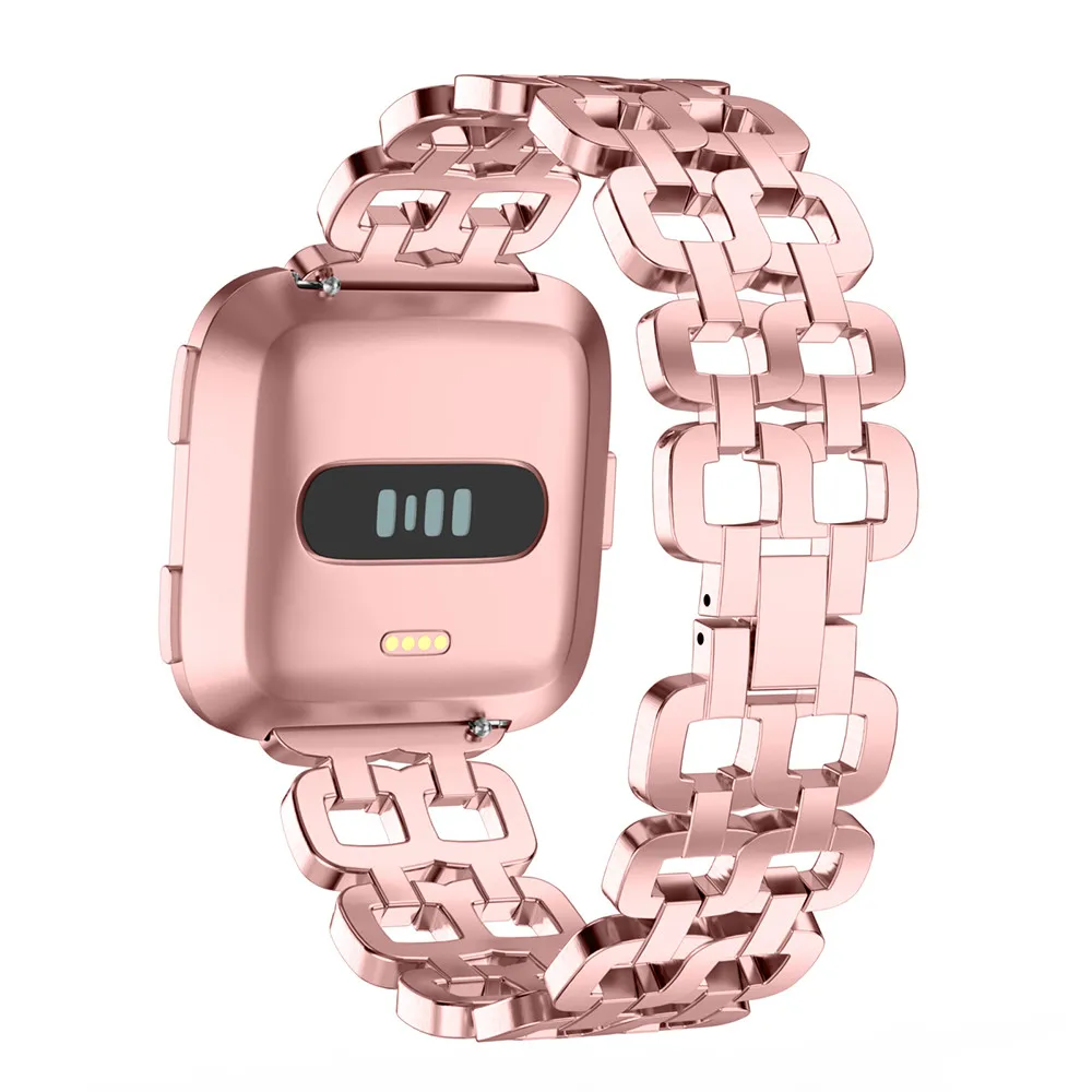 Ouhaobin роскошный браслет из нержавеющей стали для Fitbit Versa ремешок сменный ремешок на запястье Браслет для fitbit Verse Band Аксессуары 910#2