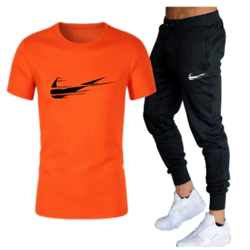 Men 39;s Casual men sets Tracksuit summer sets Two Set T Shirt Brand Track Clothing Male Sweatsuit Sports Suits S-2XL – Tomorrowe