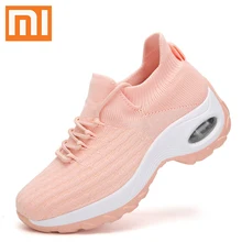 Xiaomi Air Cushion женские кроссовки удобные дышащие кроссовки с сеткой Уличная Повседневная спортивная обувь без застежки Большие размеры 35-42
