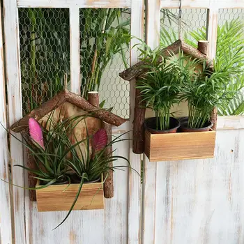 

1Pc Flowerpot Vintage High Quality Plant Holder Hanging Flowerpot Plant Hanging Holder for Home Garden Office