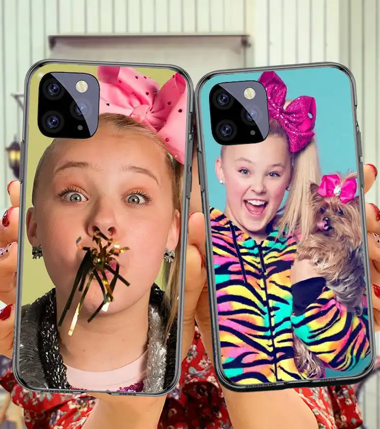 Jojo Siwa Transparent Soft Silicone Phone Cover For Iphone Xs Xr Max X 5 5s 5se 6 6s 6 7 8plus High Quality Printing Half Wrapped Cases Aliexpress