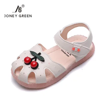 

JG Summer Baby Sandals for Girls Toddler Infant Kids Baby Little Girls Cherry Princess Closed Toe Shoes Sandals Princess Walkers