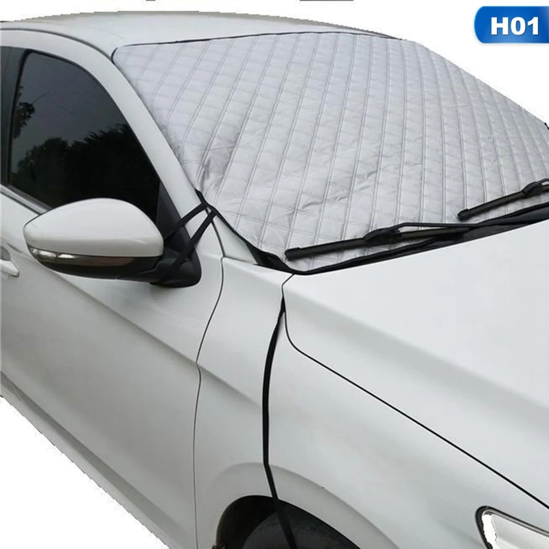 Universal Windshield Sunshades Car Covers Protector Anti-Frost Snow Ice Shield Shade Magnetic Windscreen Car Covers - Цвет: S Silver
