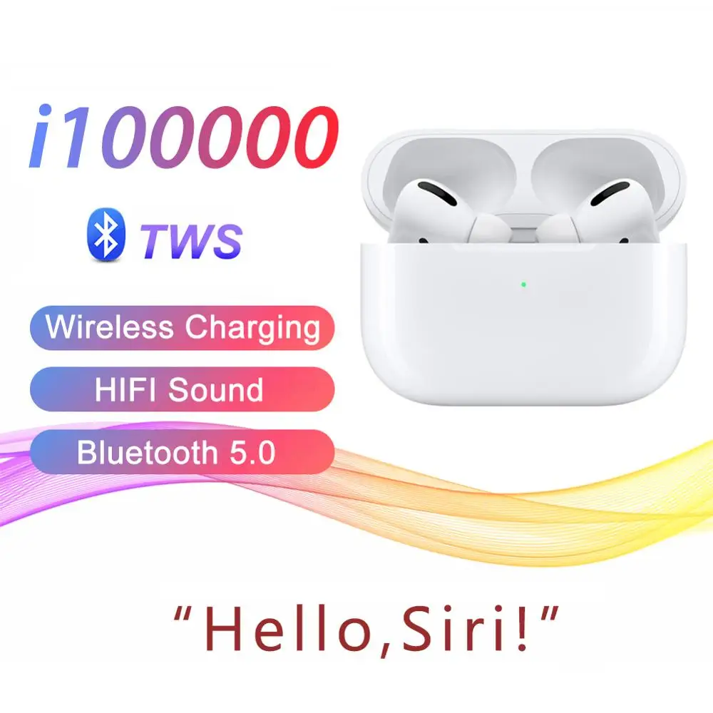

i100000 Bluetooth Earphone tws i100000 Wireless Headset Name Change & GPS Position Smart Sensor Earbuds Hifi Stereo Earphones
