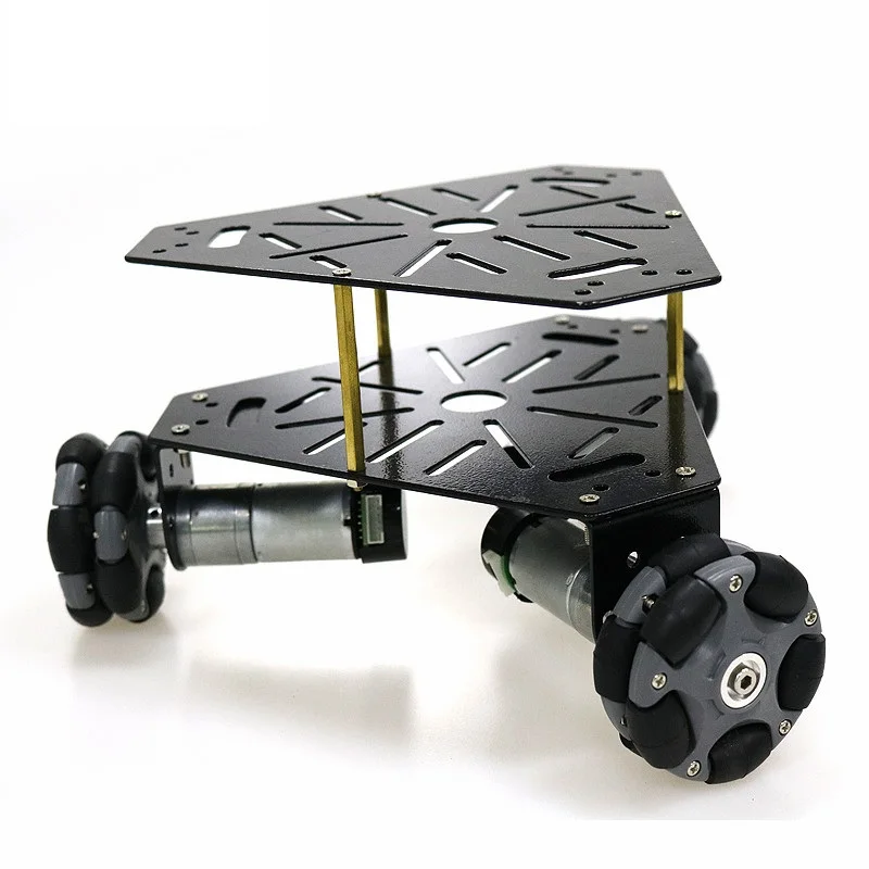 58mm å…¨å‘è½®åº•ç›˜æ™ºèƒ½å°è½¦åŒå±‚ç§»åŠ¨æœºå™¨äººomni wheel æµ‹é€Ÿç”µæœº5 (2)