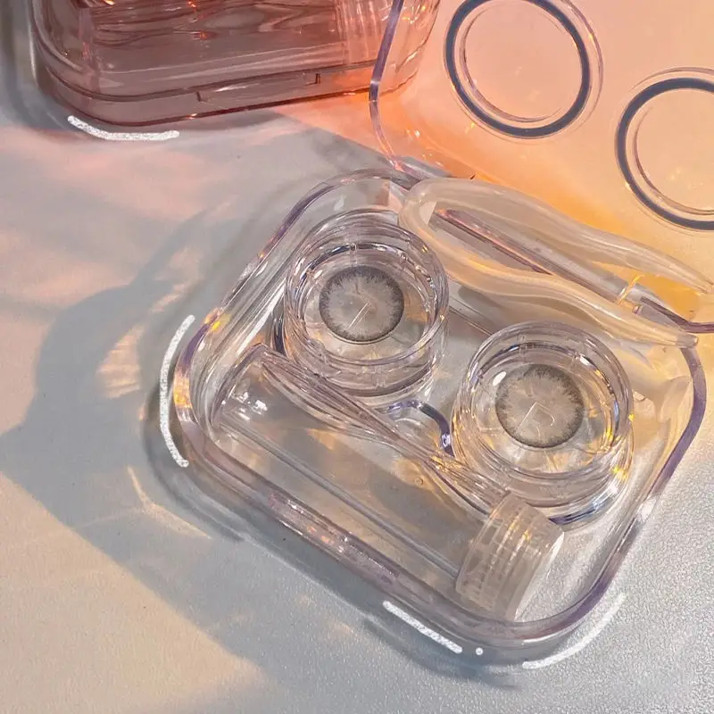 Contact Lenses Case Plastic Include Tweezers Suction Set Portable Contact Lens Box For Women Travel contact lenses tools