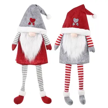 

Christmas Swedish Gnome Santa Plush Toys Doll Ornaments Hanging Xmas Tree Holiday Home Party Decoration